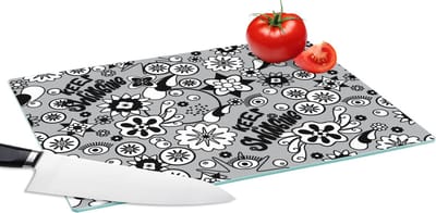 Glazen Snijplank - 39x28 - Bloemen - Patronen - Quotes - Snijplanken Glas