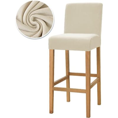Fluwelen Stoffen Stoelhoezen Zithoezen Hoes Hotel Banket Eetkamer Housse De Chaise Fauteuil 1 /2 /4 /6 Stretch Bar Leorate 1 Piece