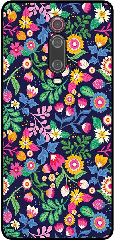 Smartphonica Telefoonhoesje Geschikt voor Xiaomi Mi 9T met bloemen opdruk - TPU backcover case flower design geschikt voor Xiaomi Mi 9T