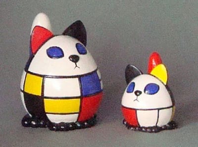 Parastone Katten Mondriaan LA MÉNAGERIE GÉOMÉTRIQUE