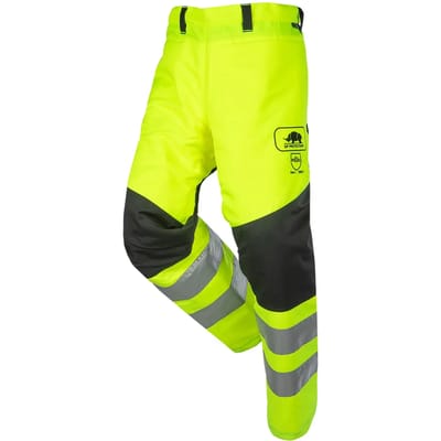 SIP Protection Roadrunner Flash HV kettingzaaglegging, EN ISO 11393 klasse 1 type B, EN ISO 20471 klasse 2 - Fluo Geel/Zwart - XS to L