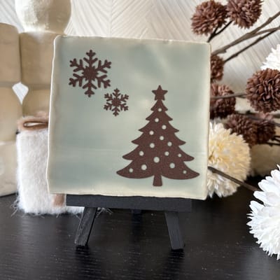 Hartjespost | Tegeltje Winterwens groen-bruin glitter | schoencadeautjes sinterklaas | tegeltjes met tekst | spreuktegel | tegeltjeswijsheden | Christmas | Xmas | kerstmis | decoratie kerst | Snow | sneeuw | snowman | 10x10