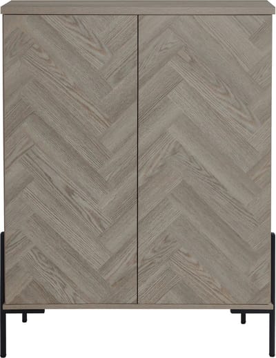 Charlene-Highboard - 2-deurs - Visgraat Eikenlook