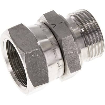 G 1'' F/M RVS Neusstuk 150 Bar - Hydrauliek - FL2S-FM-ST-100G-I