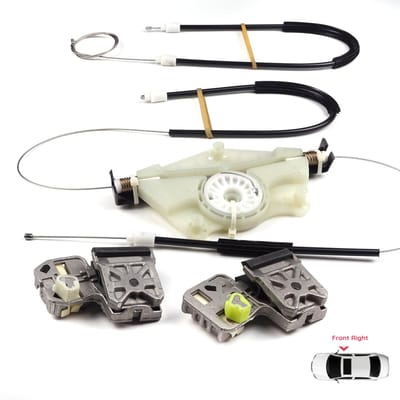 BWR51 Elektrische Raamheffer Regelaar Reparatie Metalen Kit Voorste Rechter Deur voor VW Golf MK4 Jetta Bora A4 1J 4/5 Deurs 1JM898462