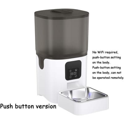 Premium Kat Hond Voerbak 6L Slim Huisdier Automatische Getimede Kattenvoer Dispenser WiFi Intelligente Afstandsbediening Voer Hondenschaal Anti-verstopping