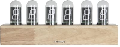 Karlsson Tafelklok Cathode - Eikenhout voet - 28x7,5x11cm - Scandinavisch