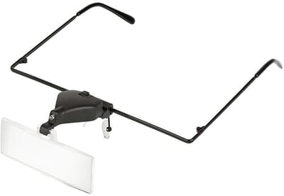 Dailygoods - Reparatieset voor horloges - Vergrootglas met LED-verlichting - Ideaal voor horlogeherstellingen - Drie vergrotingsniveaus - Perfect voor...