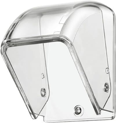 Deurbel Beschermhoes - Regenhoes Deurbel - Weerbestendig Maken - Transparant PC Materiaal - 90x64x64mm - Transparant