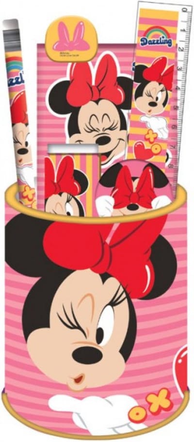 Disney Minnie - briefpapier - pennenbak - stationery - set van 7 stuks