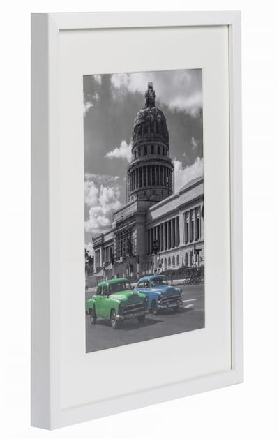 BD art - Klassieke Fotolijst - MDF - 29.7x42 cm - Wit - Inclusief Passe-Partout