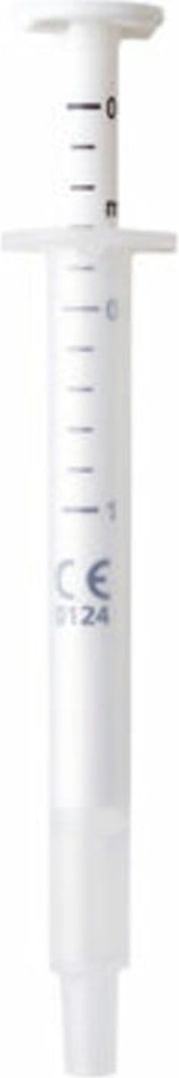 Voederspuit 1 ml Bunny Nature - Dwangvoeding Spuit voor Konijnen en Knaagdieren - Afgeronde Punt, Duidelijke Maataanduiding