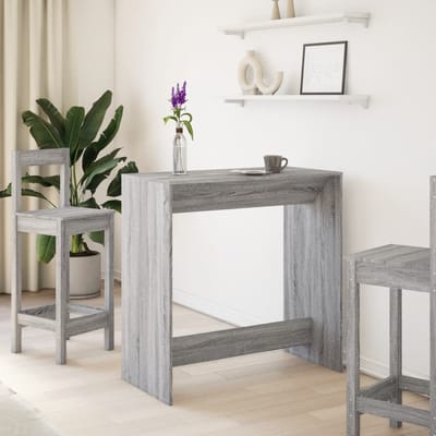 vidaXL - Bartafel - 102x50x103,5 - cm - bewerkt - hout - grijs - sonoma - eikenkleur