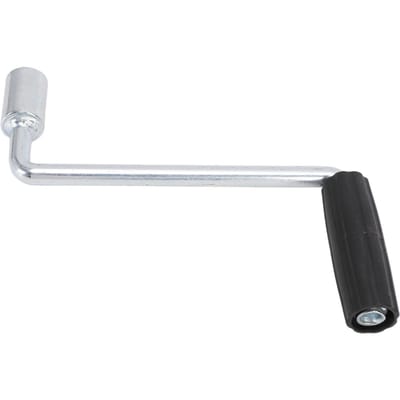 Aanhangerkrik Handvat Vervanging Comfortabele Grip Gegalvaniseerd voor Camper Trailer Handmatige Slingerkrik white