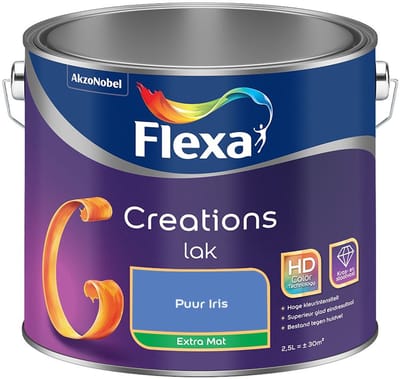 Flexa - Creations Lak Extra Mat - Puur Iris - Mengverf - 2,5 L