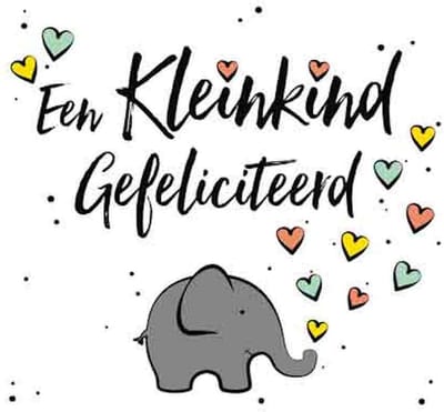 Wenskaart - Een Kleinkind Gefeliciteerd - Met Envelop
