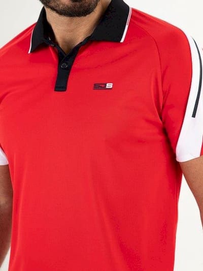 SJENG SPORTS - cliffort - Tennis polo korte mouw heren - Rood
