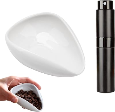 Koffiebonen Dispenser Set van Keramiek, 2 Stuks Koffie Accessoires, Ideaal voor Koffie, Thee en Decoratie