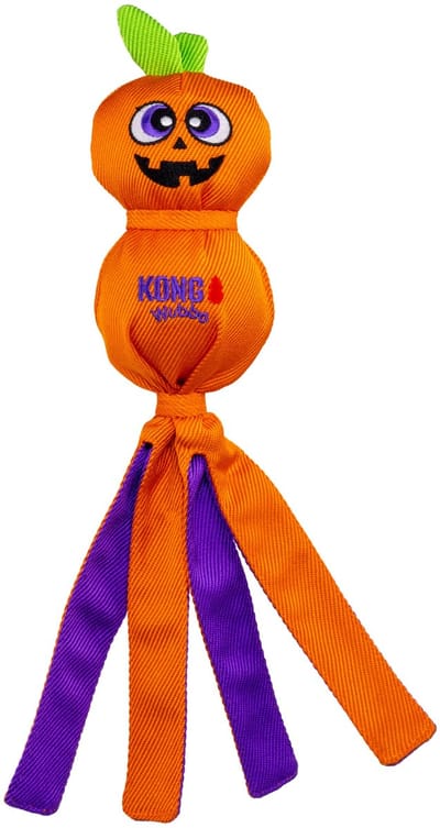 Kong halloween wubba ballistic jack-o-lantern oranje 37x9x9 cm