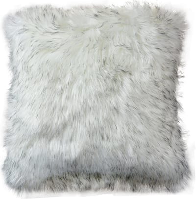 Clayre & Eef Kussenhoes 45x45 cm Wit Grijs Synthetisch