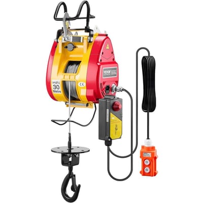 Treuil Treuil Électrique Portable 2-en-1 1100LBS Télécommande Filaire/Sans Fil