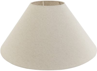 QAZQA rond extra schuin velours - Landelijke Lampenkap - Ø 550 mm - Beige -