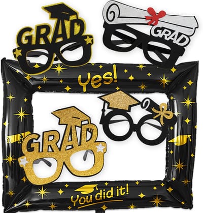 BTH - Geslaagd - Feestpakket - Photobooth Props - Versiering - Afstudeerhoed - Graduation - Foto Frame - You Did It