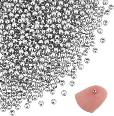 Kralen 2mm diameter 304 Roestvrij Staal Kralen Rondelle Kralen Metalen Kralen Kleine Gladde Kralen Vinden voor DIY Armband Ketting Sieraden
