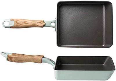 Omelet Pan - Koekenpan - Ontbijt Maken - Anti-aanbaklaag - 18.5 x 15.2 cm - Blauw