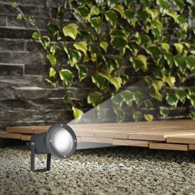 V-TAC - Tuinspot voor buiten - LED - Zwart - 4000K Neutraal wit - 5 Watt - 400 Lumen - 230V - Verwisselbare GU10 lamp - Prikspot met grondspies - Richtbaar - Aluminium - Voor het uitlichten van planten/struiken en bomen