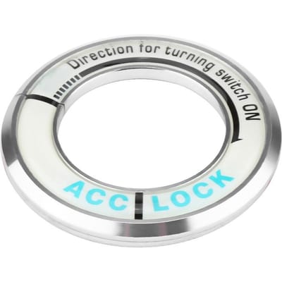 Auto Lichtgevende Ontstekingsschakelaar Ring Cirkel Sleutelgat Cover Trim voor Cruze Zilver white