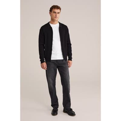WE Fashion Cardigan With Zipper Black Taglia: M | Cardigan Outlet | Uomo | Nero