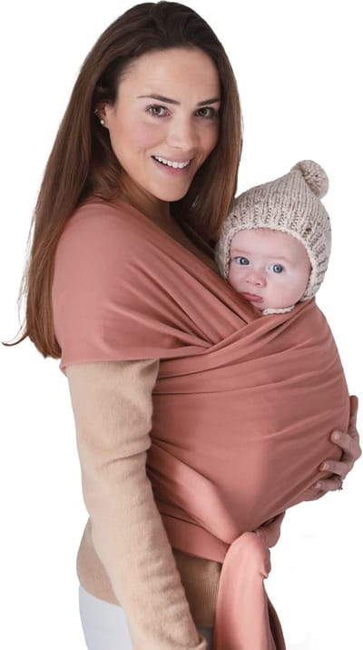 Babydrager Wrap - Draagdoek baby - Baby dragen - Ademend biologisch katoen - 54 meter lang - Cedar