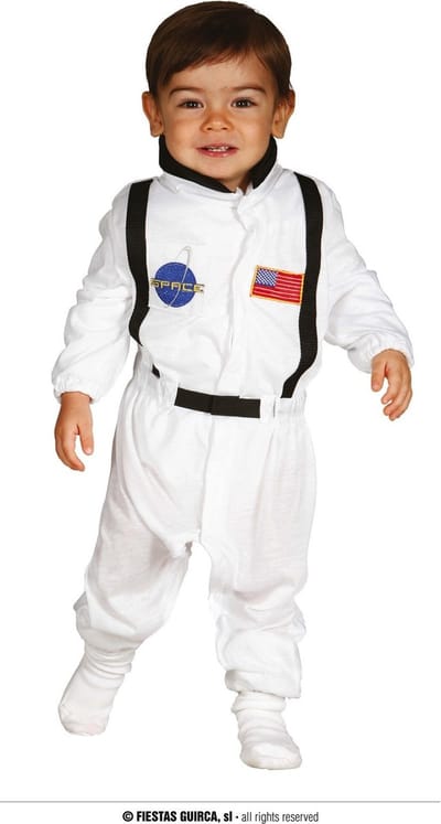 Fiestas Guirca - Jumpsuit Astronaut - 12-18 maanden - Carnavalskleding - Carnaval - carnavalskleding 2027 - Carnaval kostuum