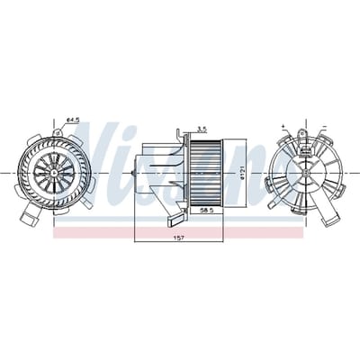 Binnenventilator NISSENS 87208