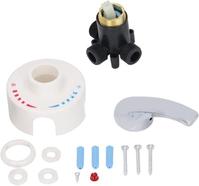 Thermostatische Mengkraan - Warm Koud Kraan - Douche Comfort - Precieze Temperatuur - G1/2 Draad - Wit