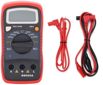 Digitale Isolatieweerstandstester Megohm-meter met LCD 1000V voor Motoren Kabels Schakelaars