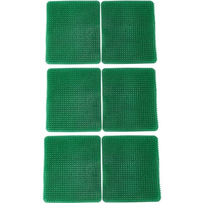6 Stuks Kippennestbakmatten PE Kippennestmatten voor Hok Kippenei Legaccessoire Grijs groen