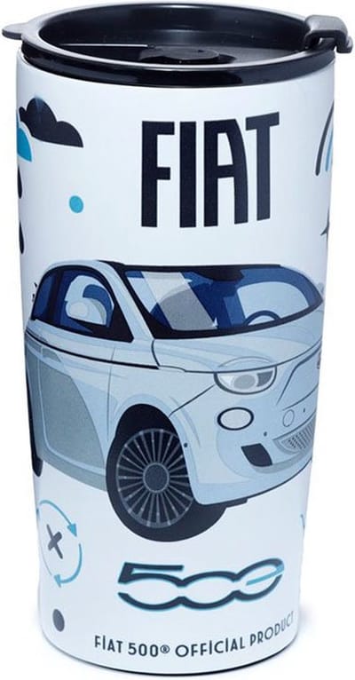 Fiat 500 RVS Thermosbeker 500ml