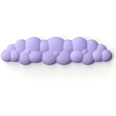 Muispad met Polssteun Toetsenbord Wolk Antislip Geheugenschuim Bureau Kantoor Gamer Muis Polssteun paars