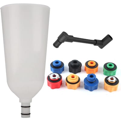 10 Pièces Adaptateur Entonnoir d'Huile Moteur de Voiture Ensemble de Remplissage Plus Tube d'Extension Déporté Pivotant Outil Voiture Fourgon