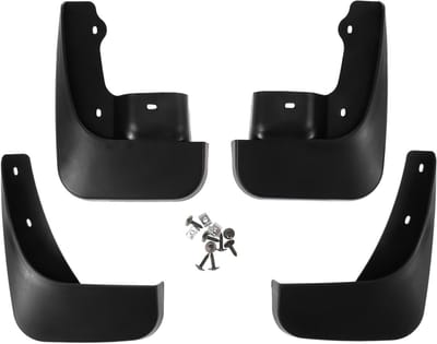 Dailygoods - Spatbord spatbescherming - voor en achter voor auto - voor Suzuki Jimny 2005-2018 zwart plastic met montagetoebehoren - 1 set