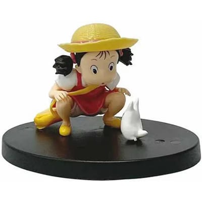 5 stuks figuur Amine totoro Mini Standbeeld Leuke Speeltjes Kamer Decoraties Kawaii Figuren Speelgoed Kind Cadeaus Verzamelingen black