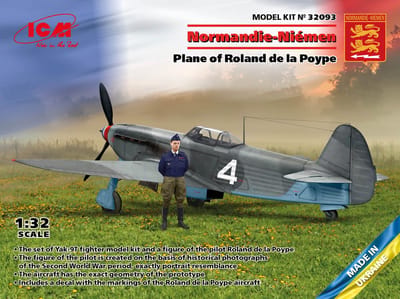 ICM Modelbouwpakket Militaire voertuigen - 32093 Normandie-Niemen - Plane of Roland de la Poype Plastic - 1:32 - Modelbouw