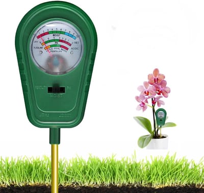 Bodemvochtigheidsmeter - 3-in-1 bodemtester - Planten verzorgen - Vocht licht pH - 28 cm pakket