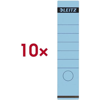 Leitz zelfklevende rugetiketten 1640 formaat 58 x 290 mm., kleur blauw
