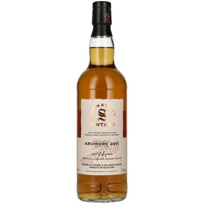 Ondertekenaar Vintage Signatory Vintage 100 Proof Edition ARDMORE 14 Years Old Single Malt #62 2011 57,1% Vol. 0,7l