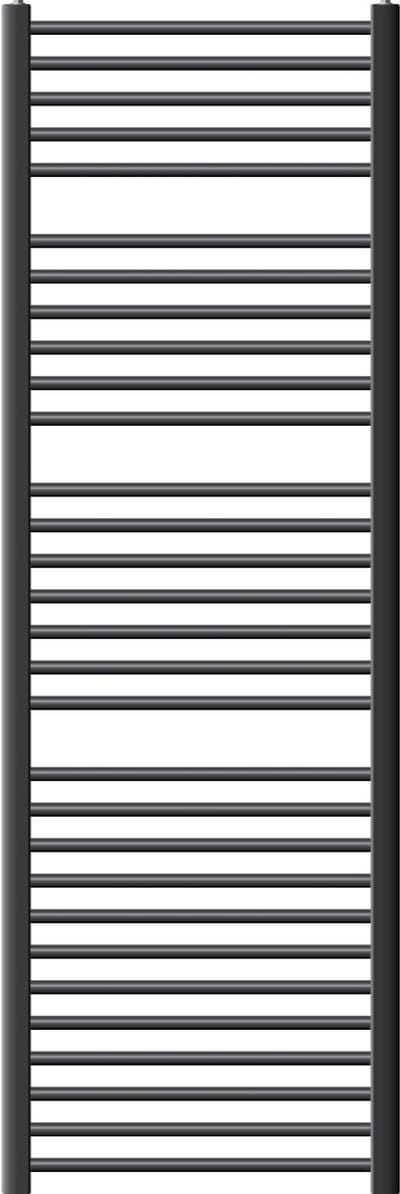 Elektrische badkamerradiator met verwarmingselement 900W 600x1800 mm antraciet rechte zijaansluiting & thermostaat digitaal display LuxeBath