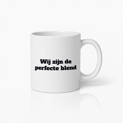 Wij Zijn de Perfecte Blend Mok – Romantische Keramische Koffiemok voor Stellen en Tortelduifjes