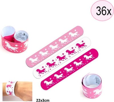 Klaparmband Eenhoorn | Unicorn Traktatie | 36 stuks